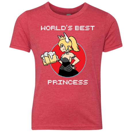 T-Shirts Vintage Red / YXS World's Best Princess Youth Triblend T-Shirt