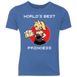 T-Shirts Vintage Royal / YXS World's Best Princess Youth Triblend T-Shirt