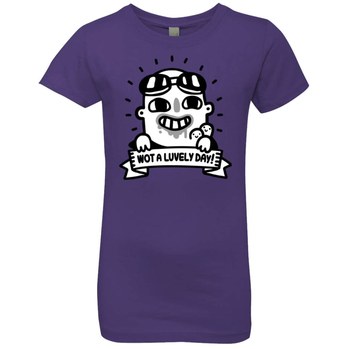 T-Shirts Purple Rush / YXS Wot A Luvely Day Girls Premium T-Shirt