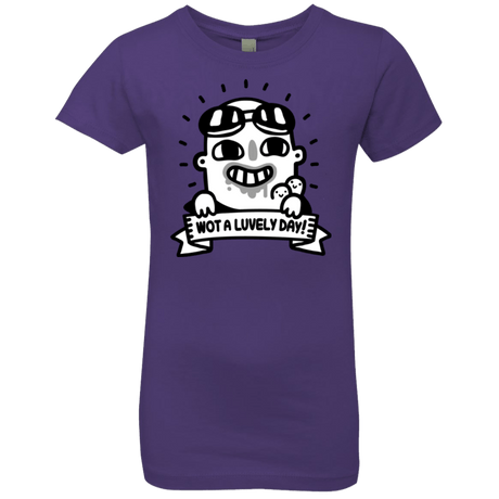 T-Shirts Purple Rush / YXS Wot A Luvely Day Girls Premium T-Shirt