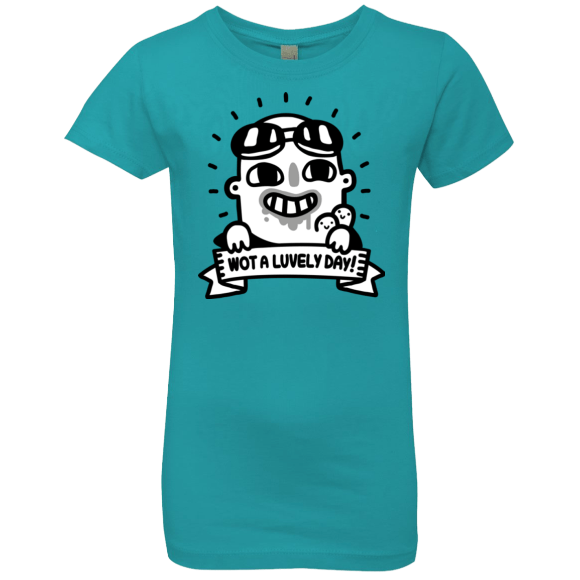 T-Shirts Tahiti Blue / YXS Wot A Luvely Day Girls Premium T-Shirt