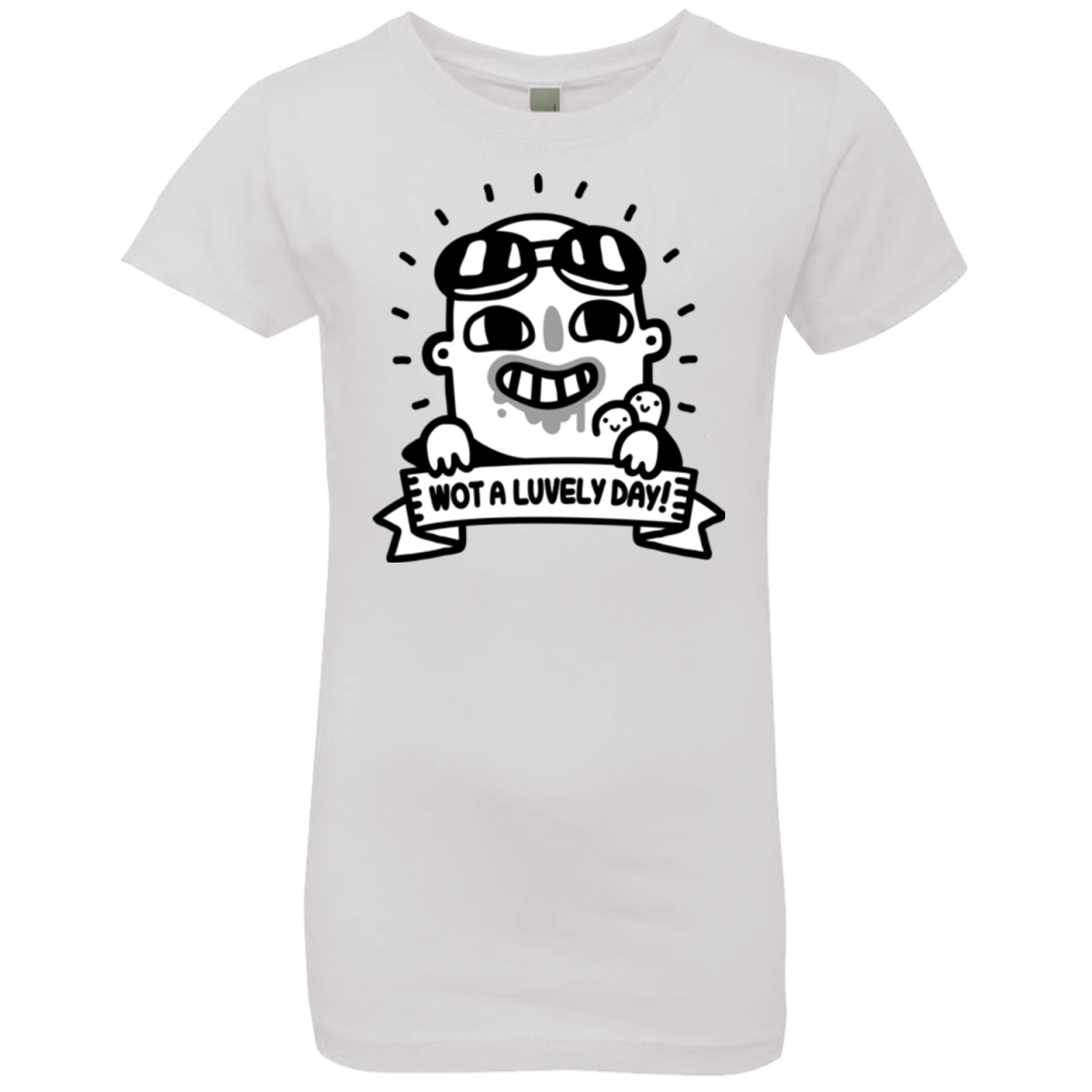 T-Shirts White / YXS Wot A Luvely Day Girls Premium T-Shirt