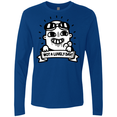 T-Shirts Royal / Small Wot A Luvely Day Men's Premium Long Sleeve