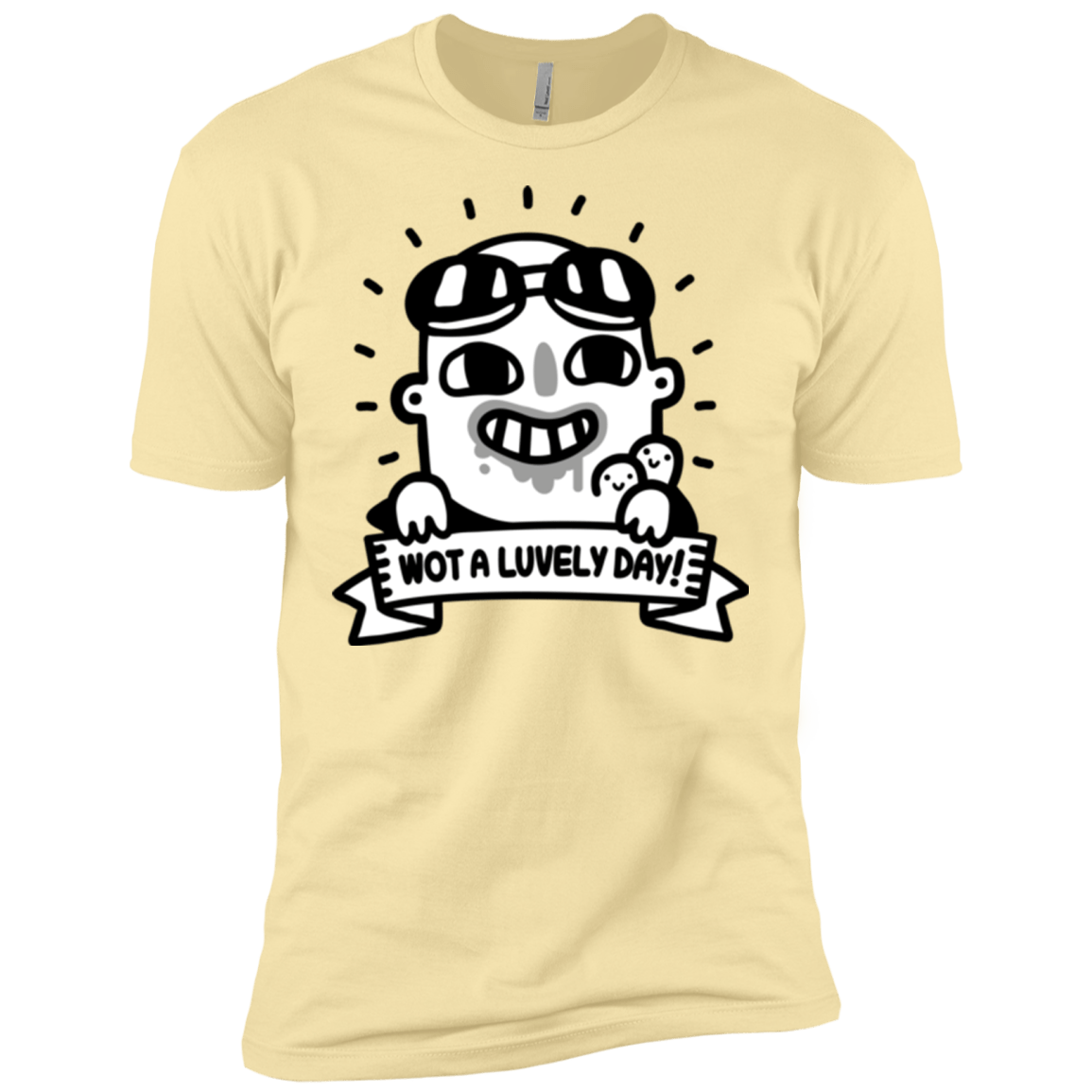 T-Shirts Banana Cream / X-Small Wot A Luvely Day Men's Premium T-Shirt