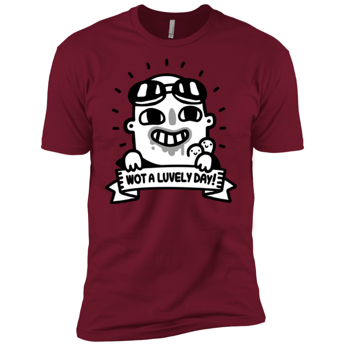 T-Shirts Cardinal / X-Small Wot A Luvely Day Men's Premium T-Shirt