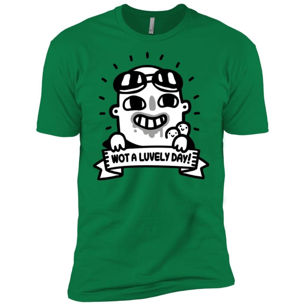 T-Shirts Kelly Green / X-Small Wot A Luvely Day Men's Premium T-Shirt