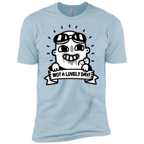 T-Shirts Light Blue / X-Small Wot A Luvely Day Men's Premium T-Shirt