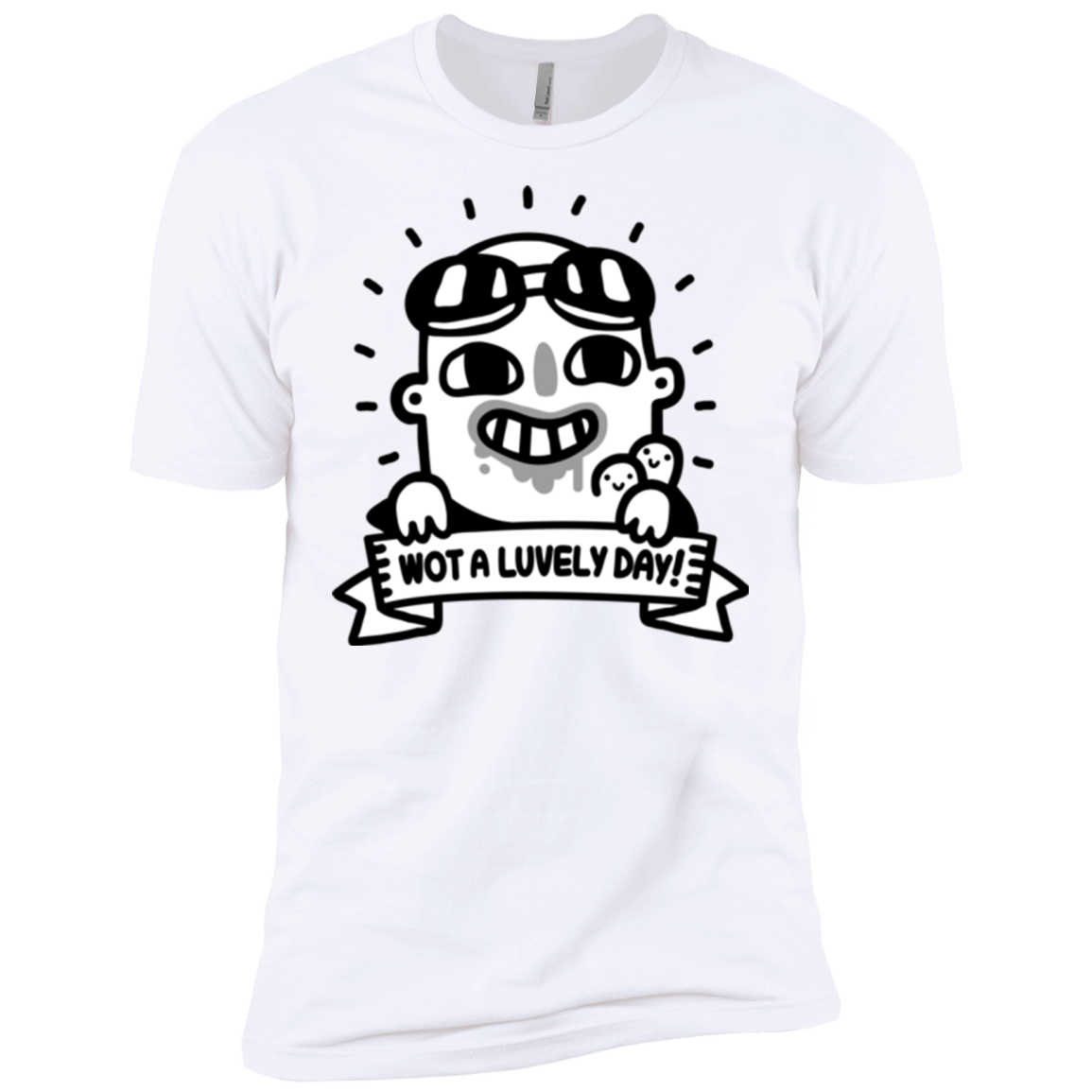 T-Shirts White / X-Small Wot A Luvely Day Men's Premium T-Shirt