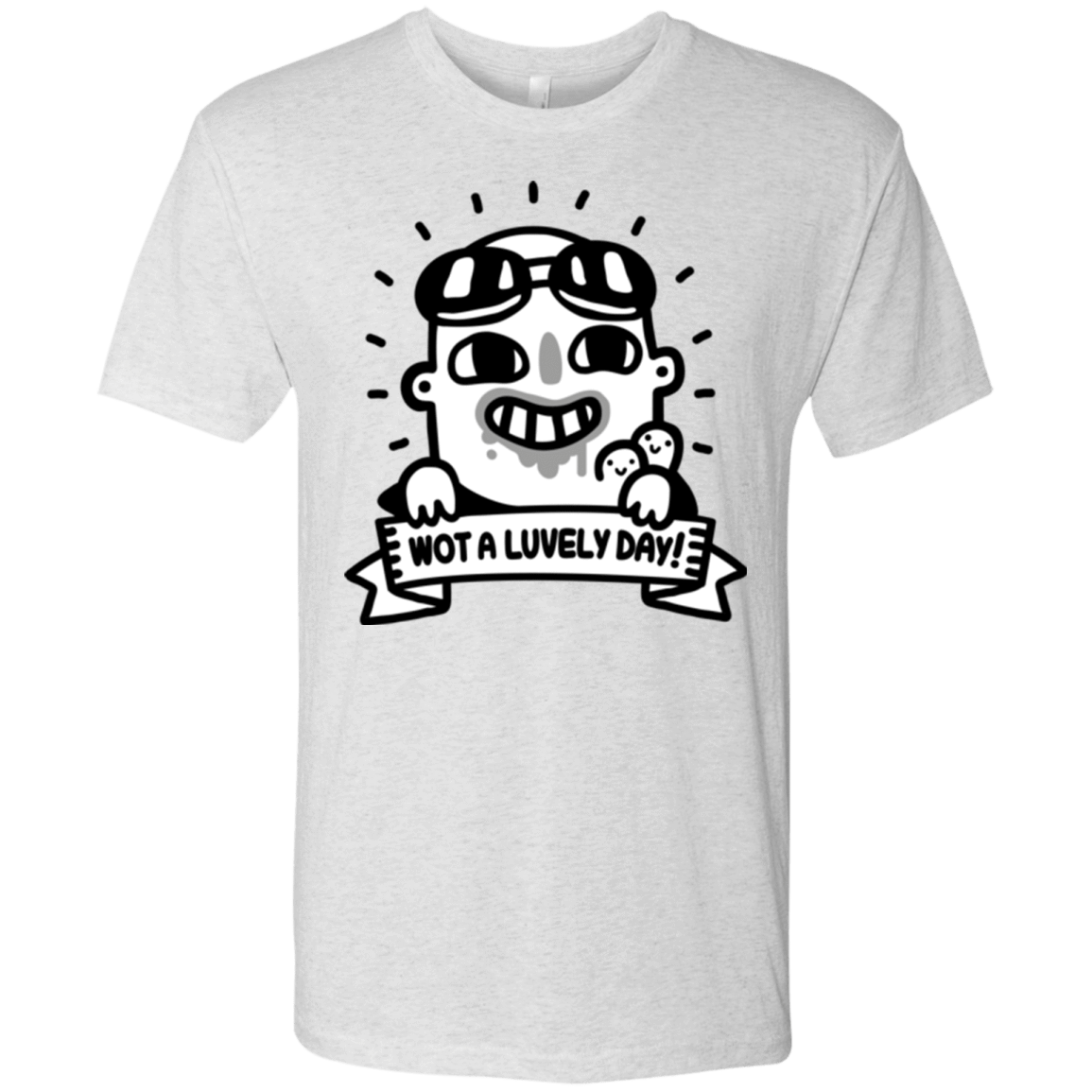 T-Shirts Heather White / Small Wot A Luvely Day Men's Triblend T-Shirt