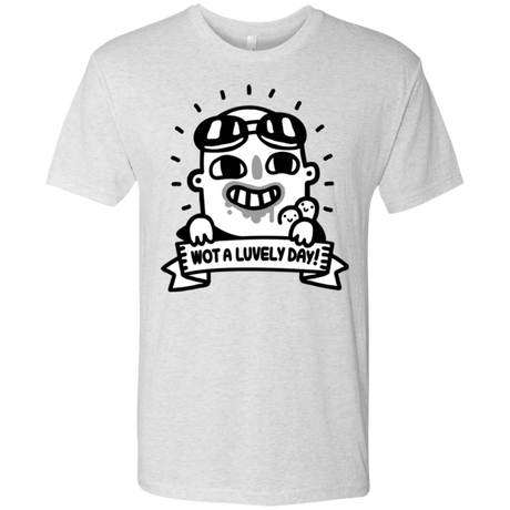 T-Shirts Heather White / Small Wot A Luvely Day Men's Triblend T-Shirt