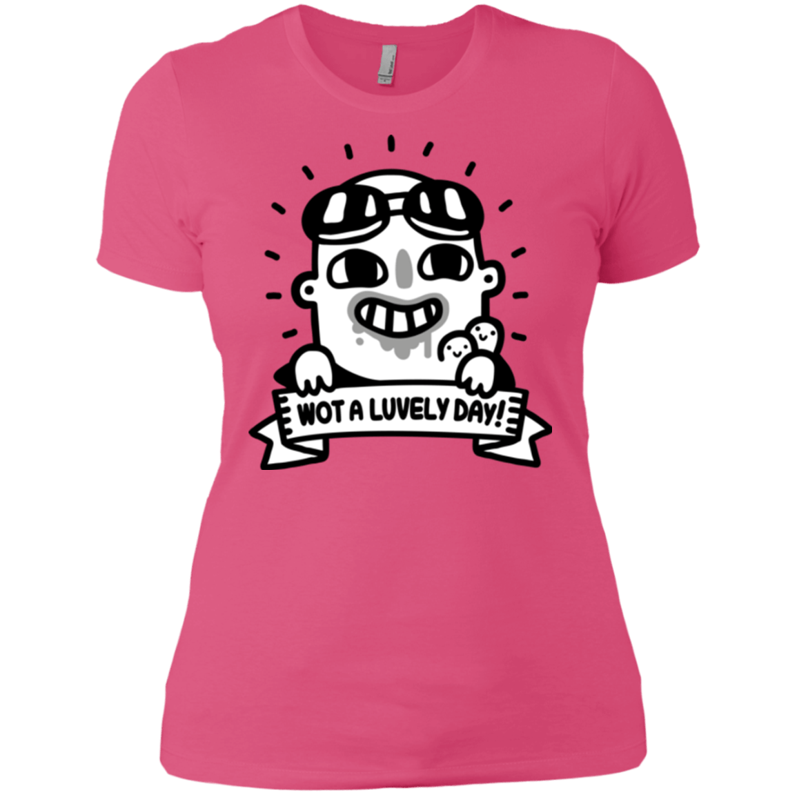 T-Shirts Hot Pink / X-Small Wot A Luvely Day Women's Premium T-Shirt