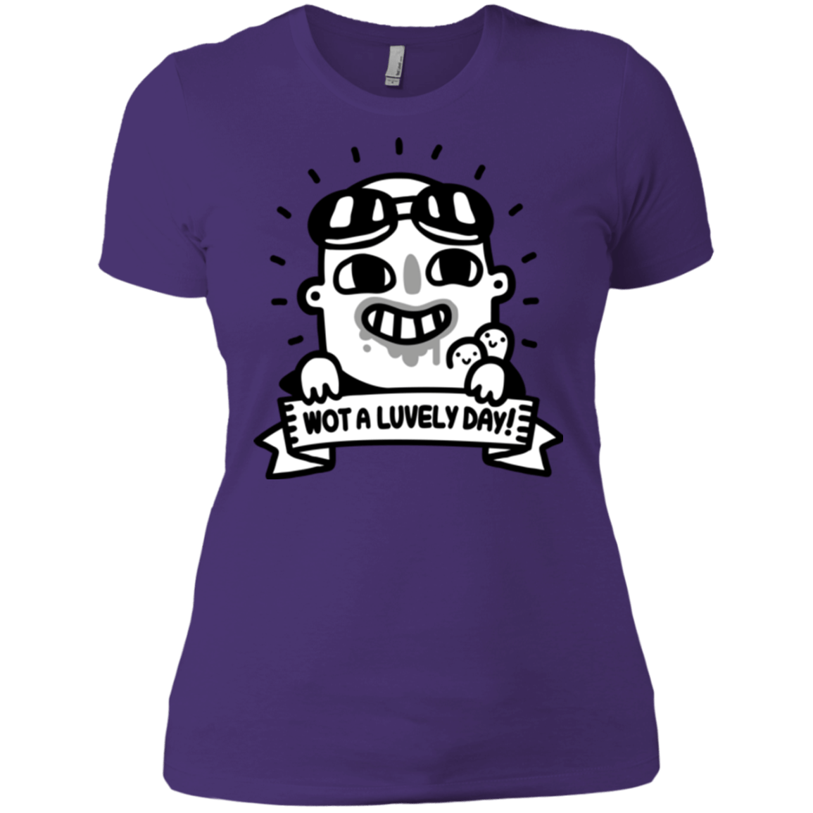 T-Shirts Purple Rush/ / X-Small Wot A Luvely Day Women's Premium T-Shirt