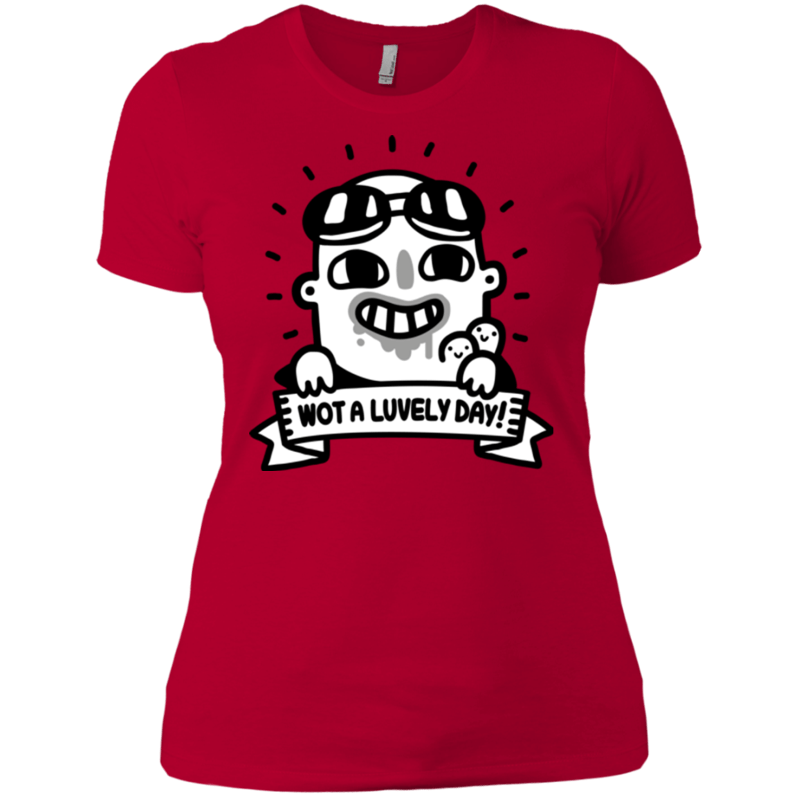 T-Shirts Red / X-Small Wot A Luvely Day Women's Premium T-Shirt