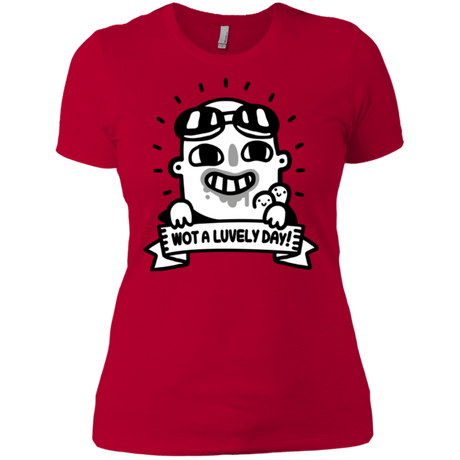 T-Shirts Red / X-Small Wot A Luvely Day Women's Premium T-Shirt