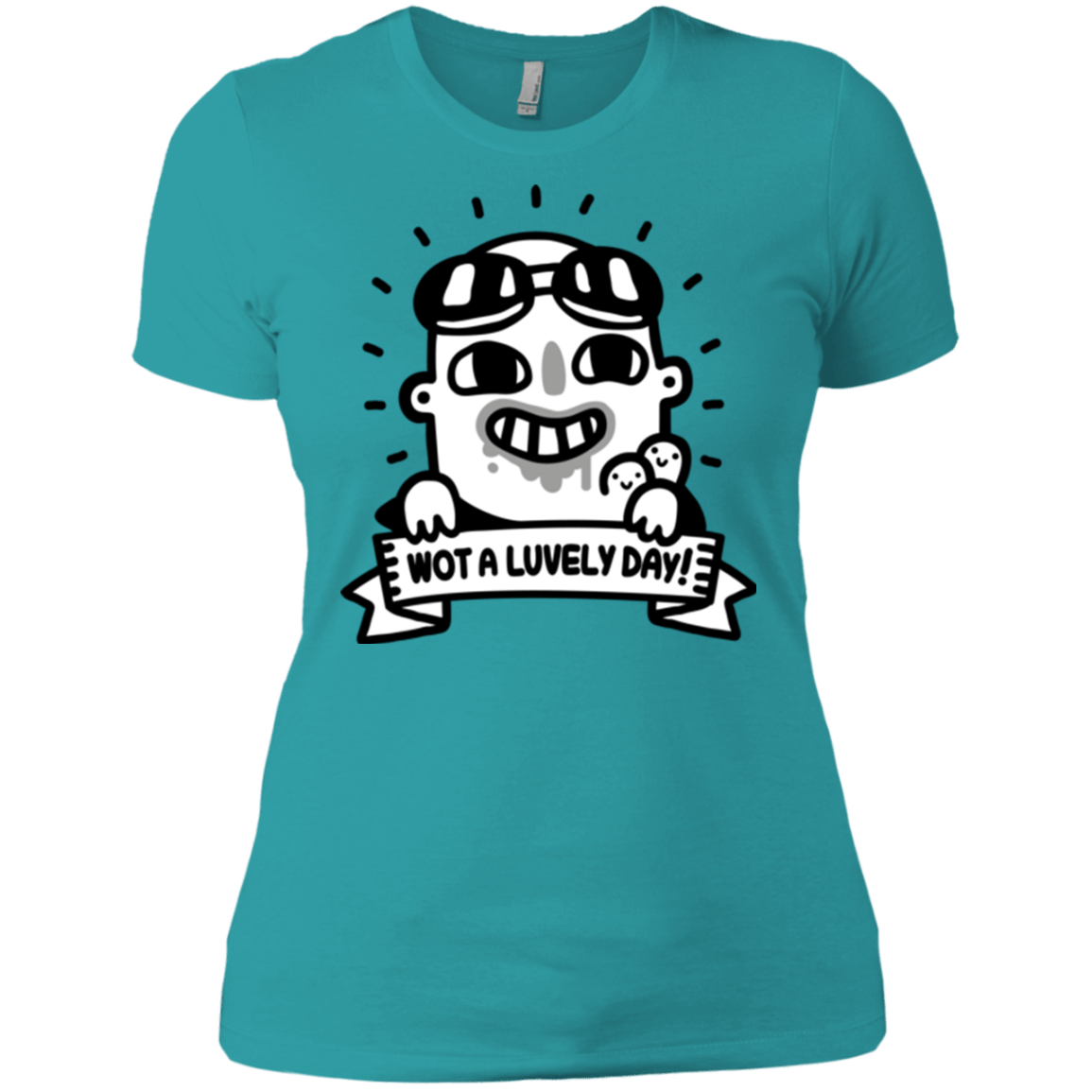 T-Shirts Tahiti Blue / X-Small Wot A Luvely Day Women's Premium T-Shirt