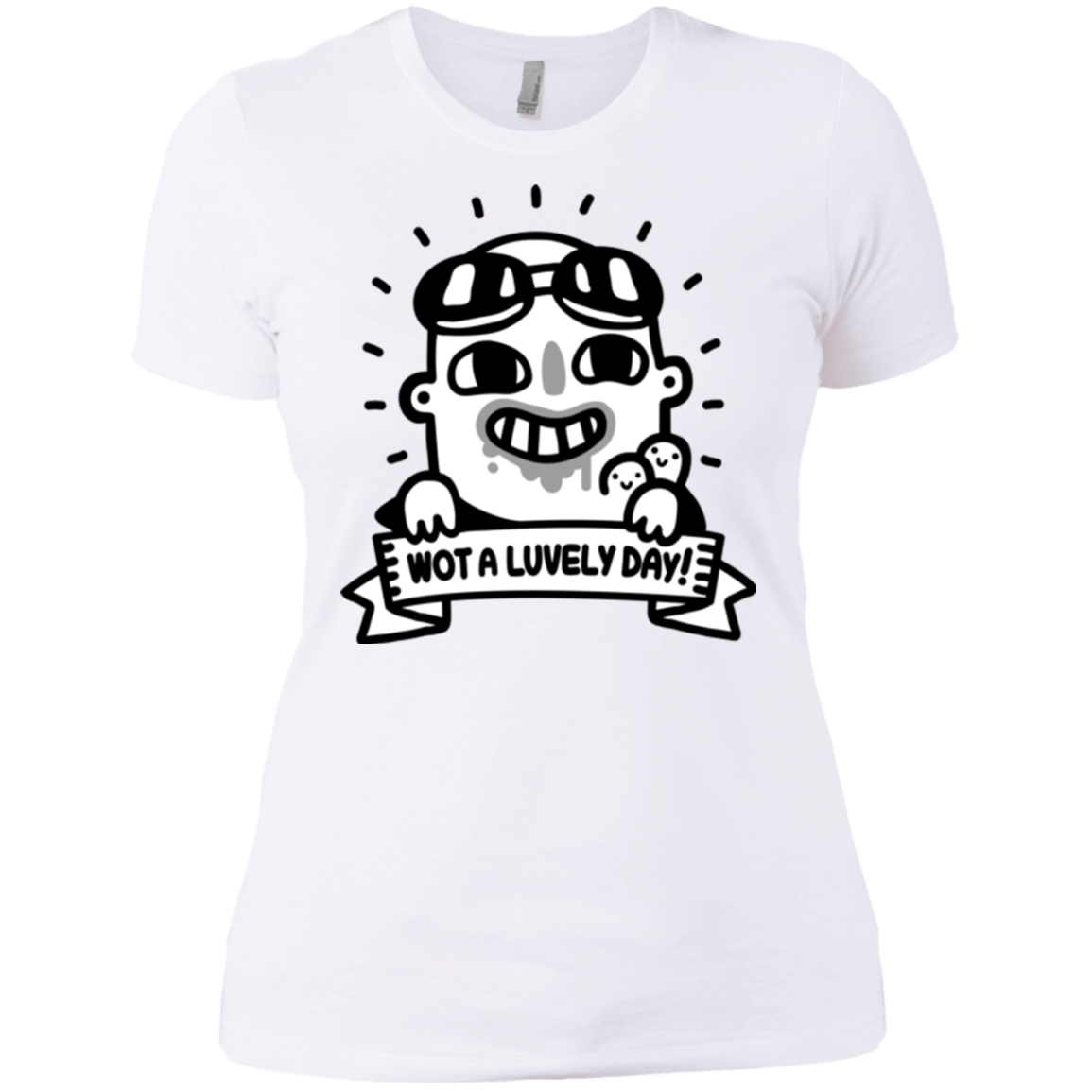 T-Shirts White / X-Small Wot A Luvely Day Women's Premium T-Shirt