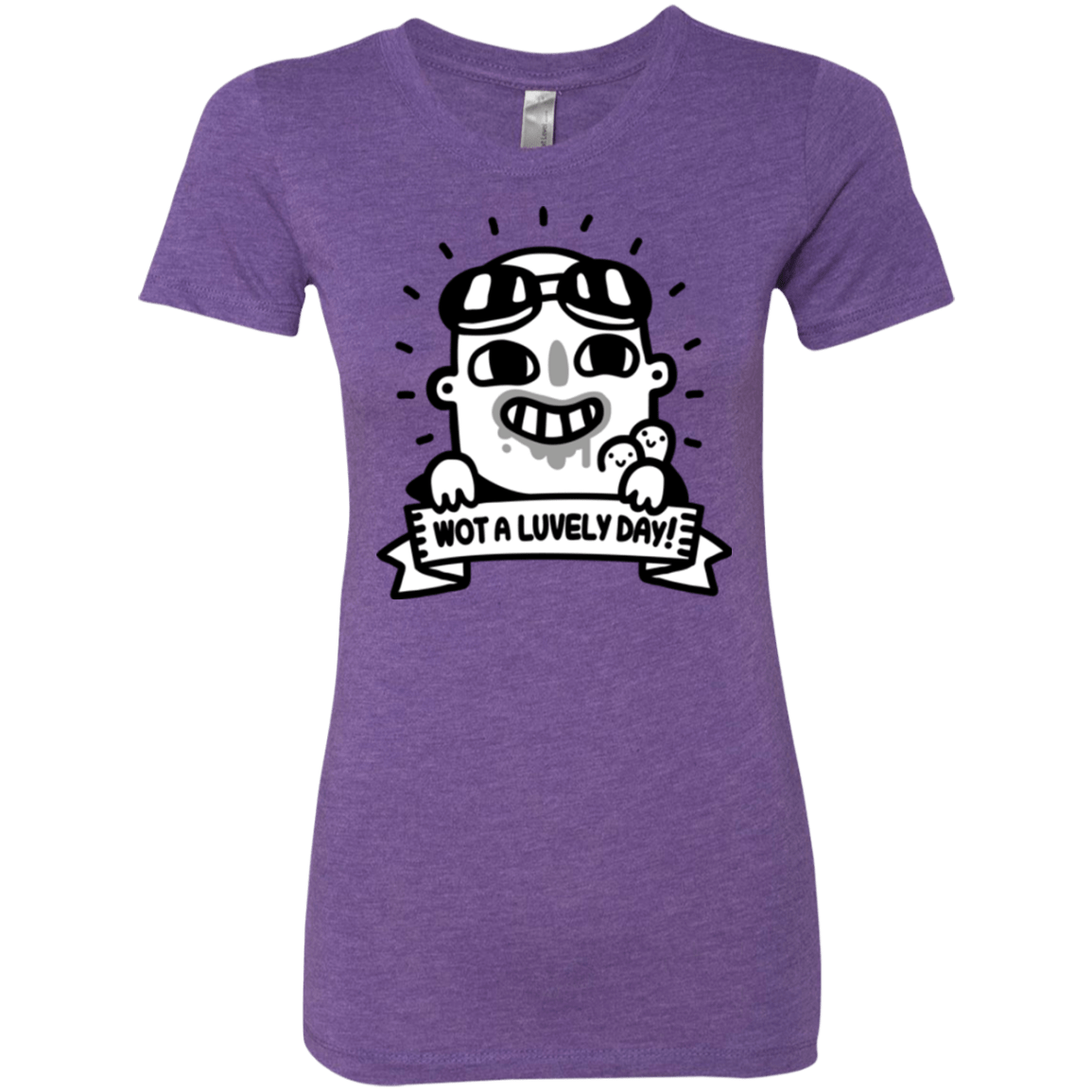 T-Shirts Purple Rush / Small Wot A Luvely Day Women's Triblend T-Shirt