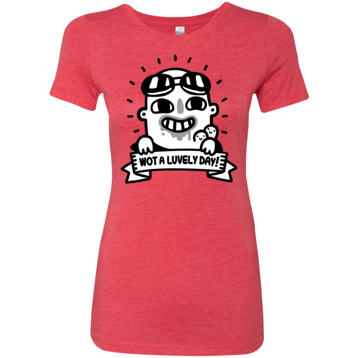 T-Shirts Vintage Red / Small Wot A Luvely Day Women's Triblend T-Shirt