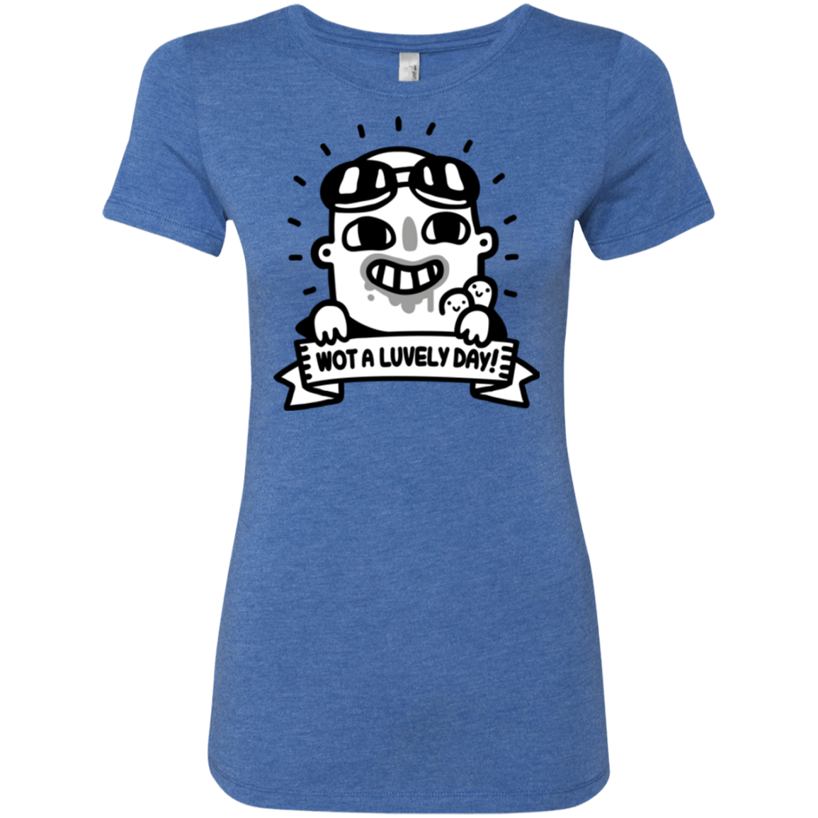 T-Shirts Vintage Royal / Small Wot A Luvely Day Women's Triblend T-Shirt