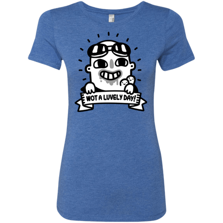 T-Shirts Vintage Royal / Small Wot A Luvely Day Women's Triblend T-Shirt