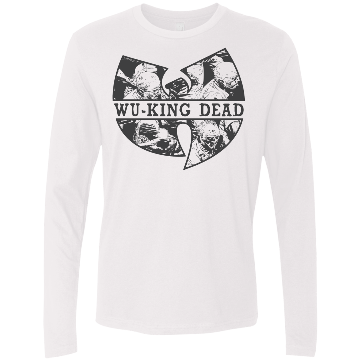 T-Shirts White / Small WU KING DEAD Men's Premium Long Sleeve