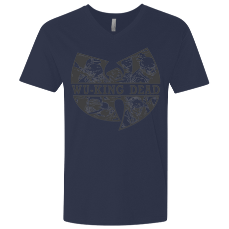 T-Shirts Midnight Navy / X-Small WU KING DEAD Men's Premium V-Neck