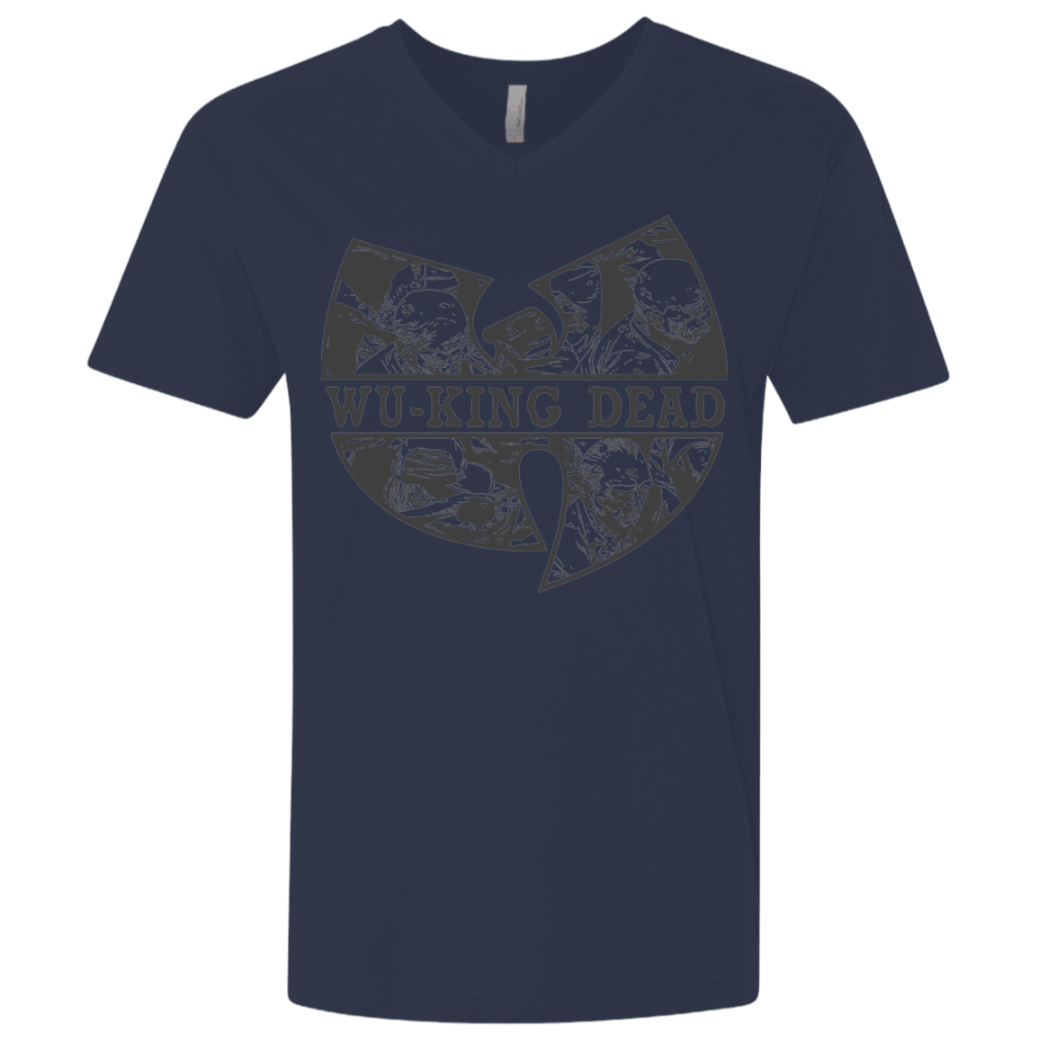 T-Shirts Midnight Navy / X-Small WU KING DEAD Men's Premium V-Neck