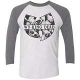 T-Shirts Heather White/Premium Heather / X-Small WU KING DEAD Triblend 3/4 Sleeve