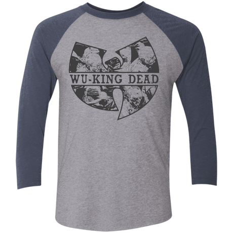 T-Shirts Premium Heather/ Vintage Navy / X-Small WU KING DEAD Triblend 3/4 Sleeve