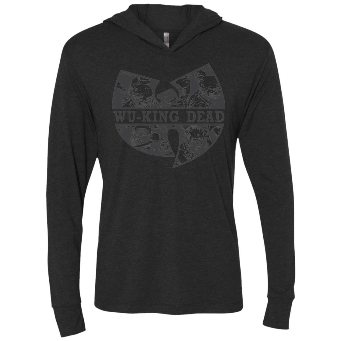 T-Shirts Vintage Black / X-Small WU KING DEAD Triblend Long Sleeve Hoodie Tee