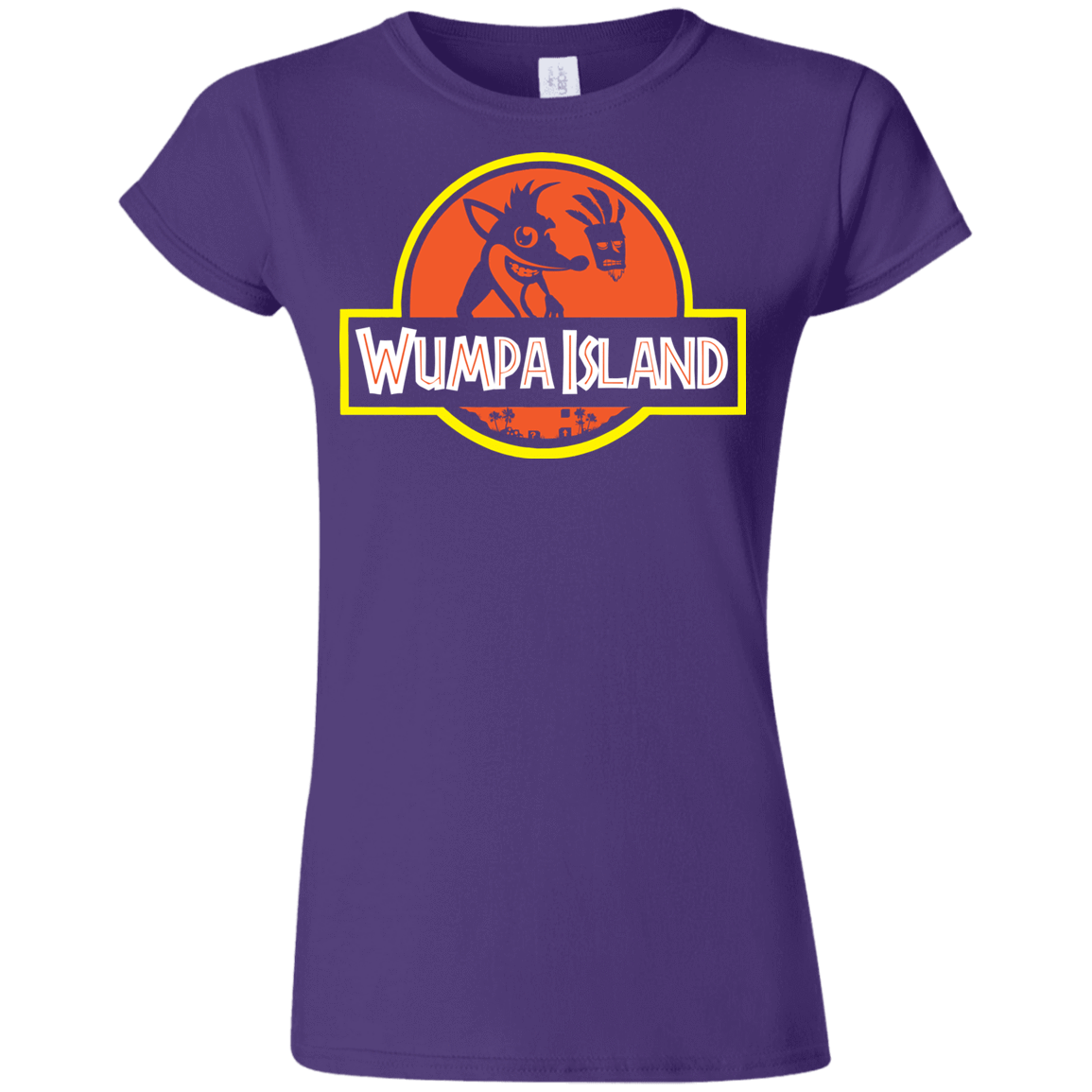 T-Shirts Purple / S Wumpa Island Junior Slimmer-Fit T-Shirt