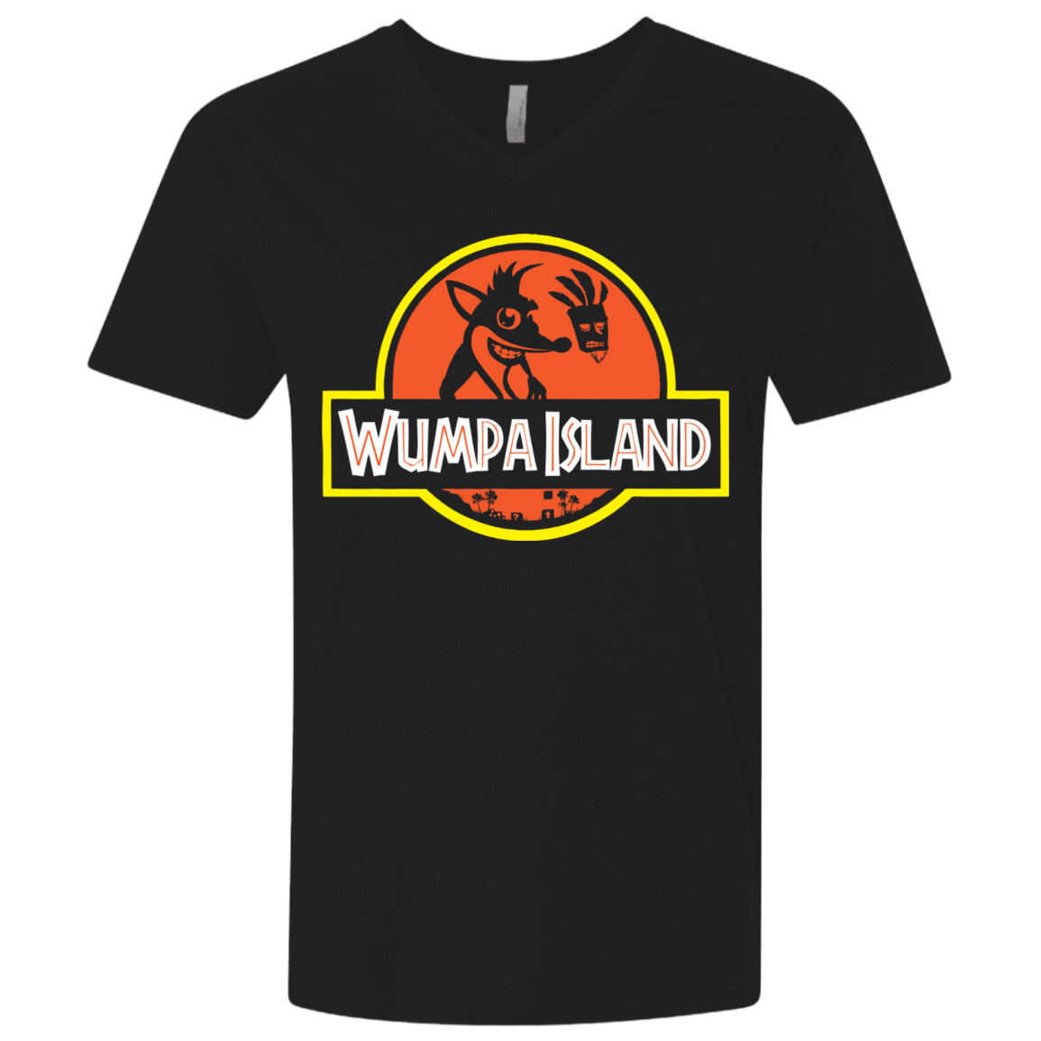 T-Shirts Black / X-Small Wumpa Island Men's Premium V-Neck