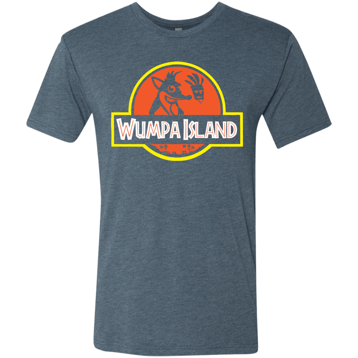 T-Shirts Indigo / S Wumpa Island Men's Triblend T-Shirt