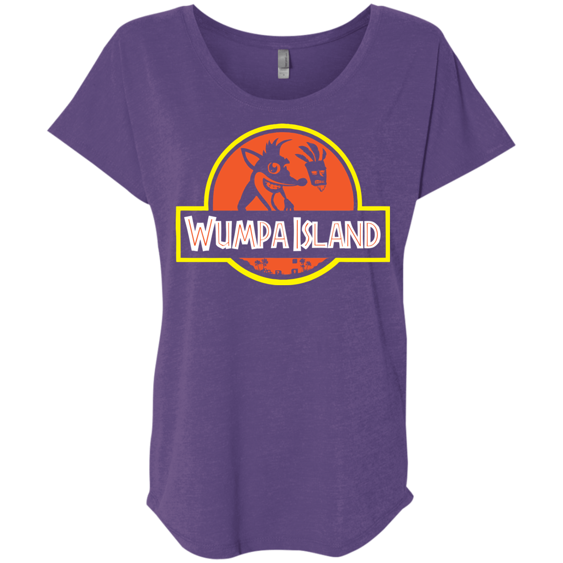 Wumpa Island Triblend Dolman Sleeve