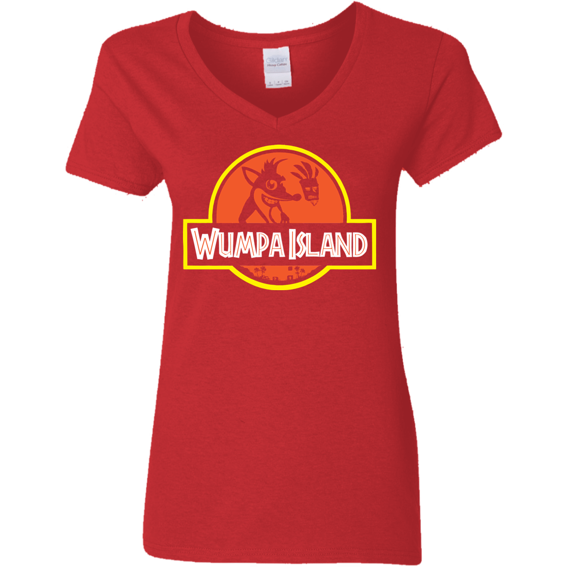 Wumpa Island Women's V-Neck T-Shirt