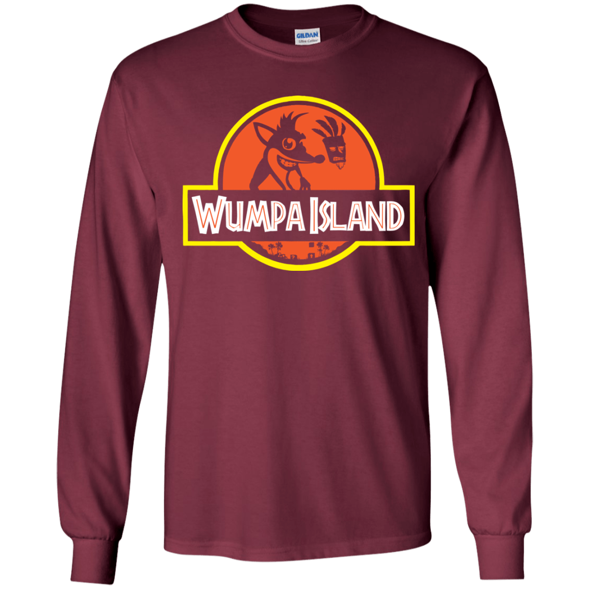 Wumpa Island Youth Long Sleeve T-Shirt