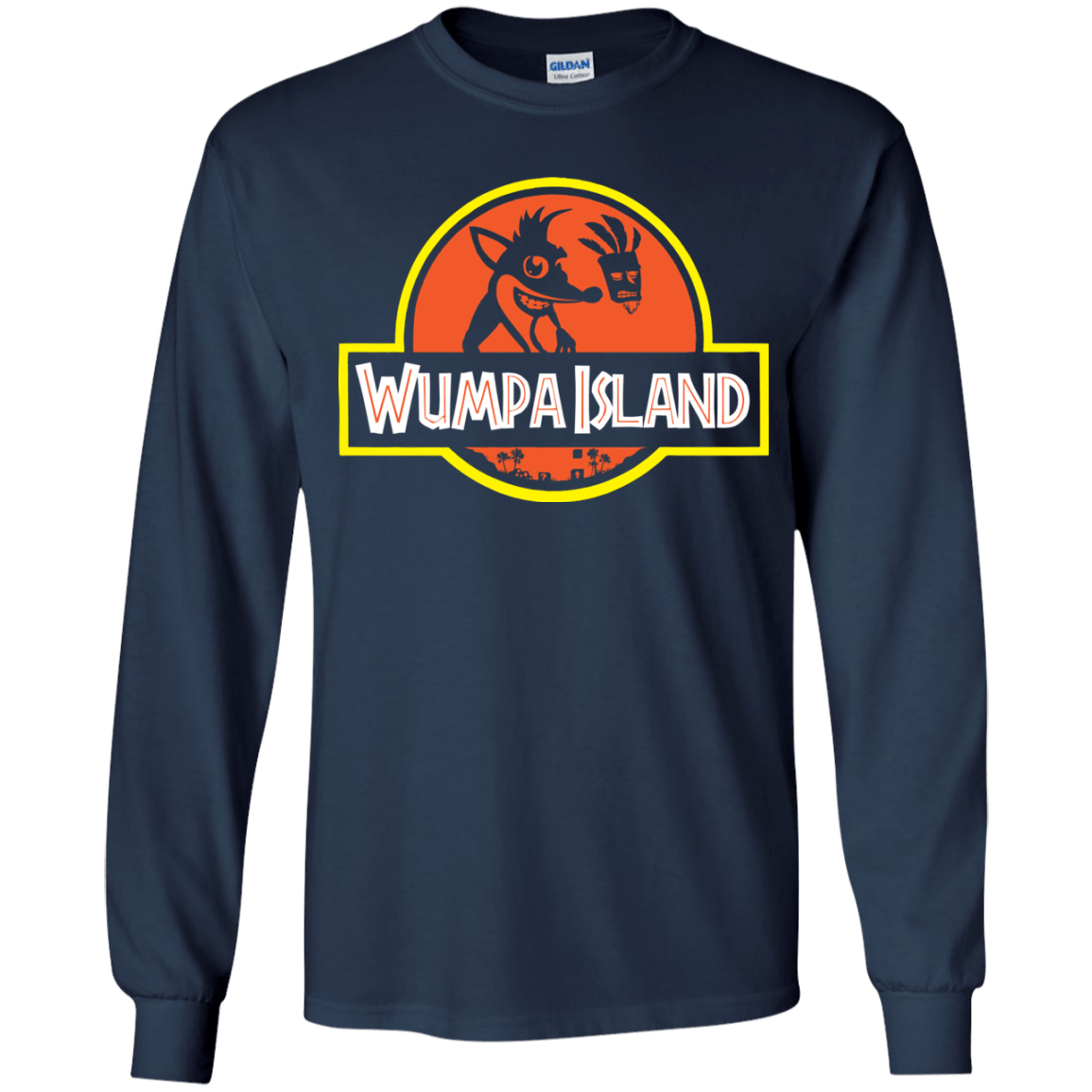 Wumpa Island Youth Long Sleeve T-Shirt