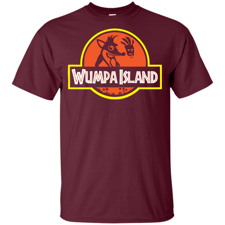 T-Shirts Maroon / YXS Wumpa Island Youth T-Shirt