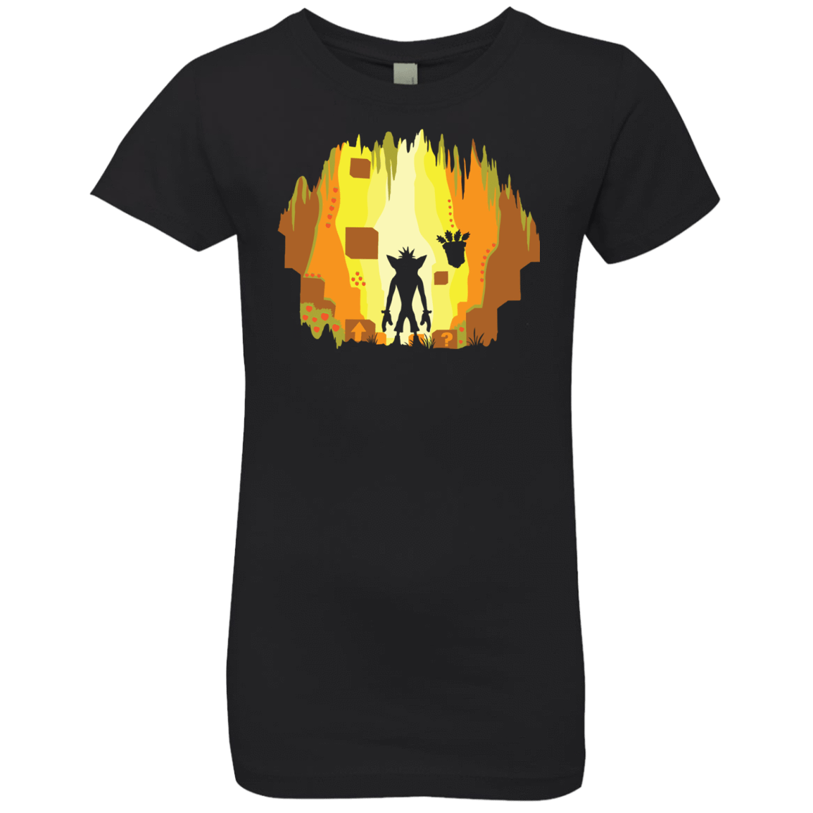 T-Shirts Black / YXS Wumpa World Girls Premium T-Shirt