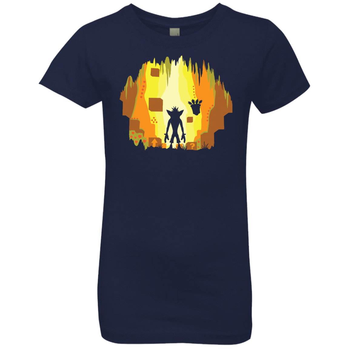 T-Shirts Midnight Navy / YXS Wumpa World Girls Premium T-Shirt