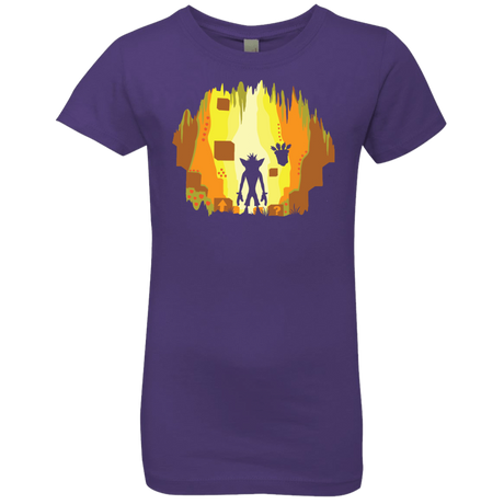 T-Shirts Purple Rush / YXS Wumpa World Girls Premium T-Shirt