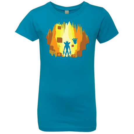 T-Shirts Turquoise / YXS Wumpa World Girls Premium T-Shirt