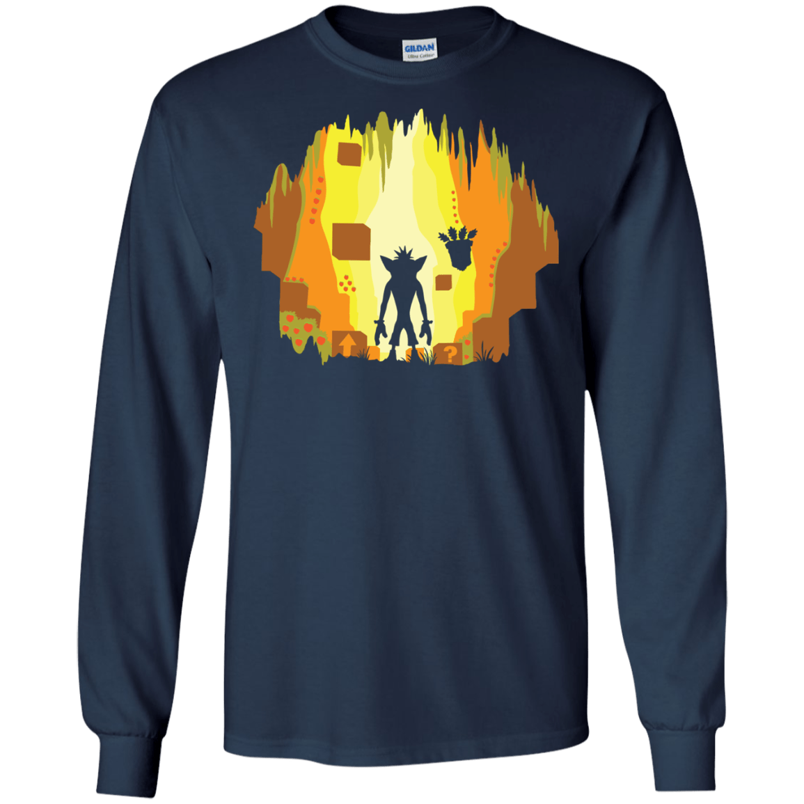 Wumpa World Men's Long Sleeve T-Shirt