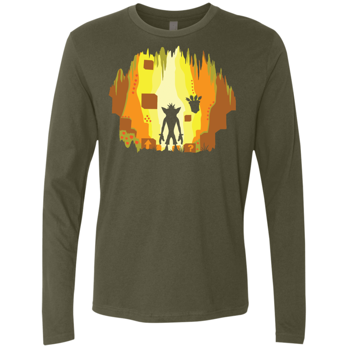 Wumpa World Men's Premium Long Sleeve