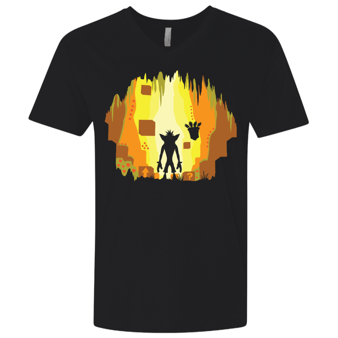 T-Shirts Black / X-Small Wumpa World Men's Premium V-Neck