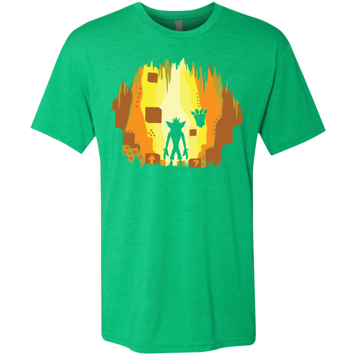 T-Shirts Envy / S Wumpa World Men's Triblend T-Shirt