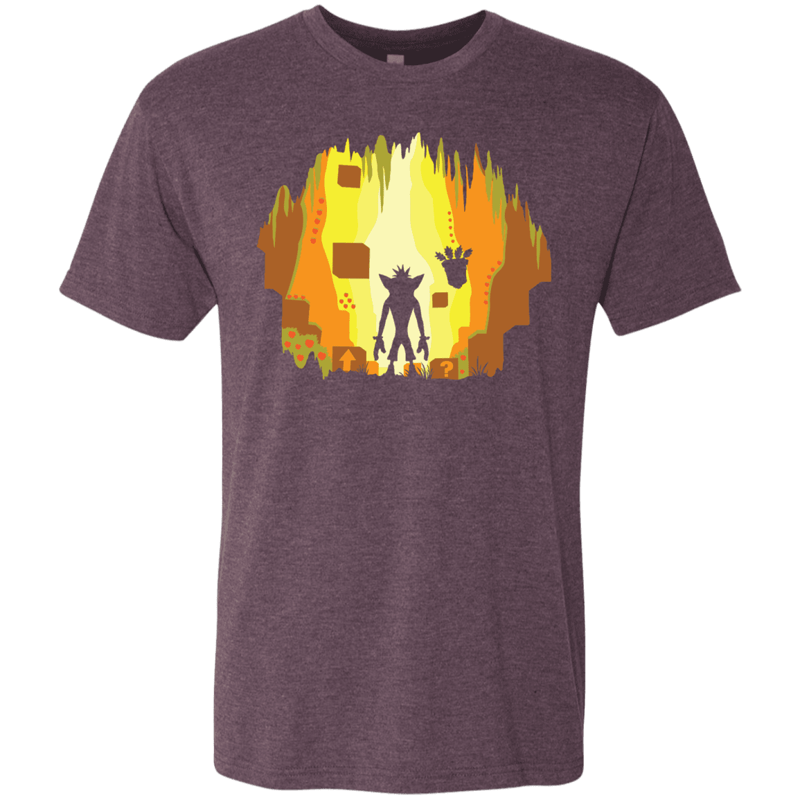 T-Shirts Vintage Purple / S Wumpa World Men's Triblend T-Shirt