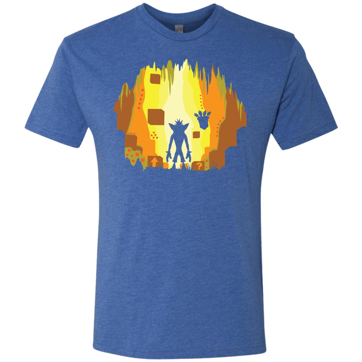 T-Shirts Vintage Royal / S Wumpa World Men's Triblend T-Shirt