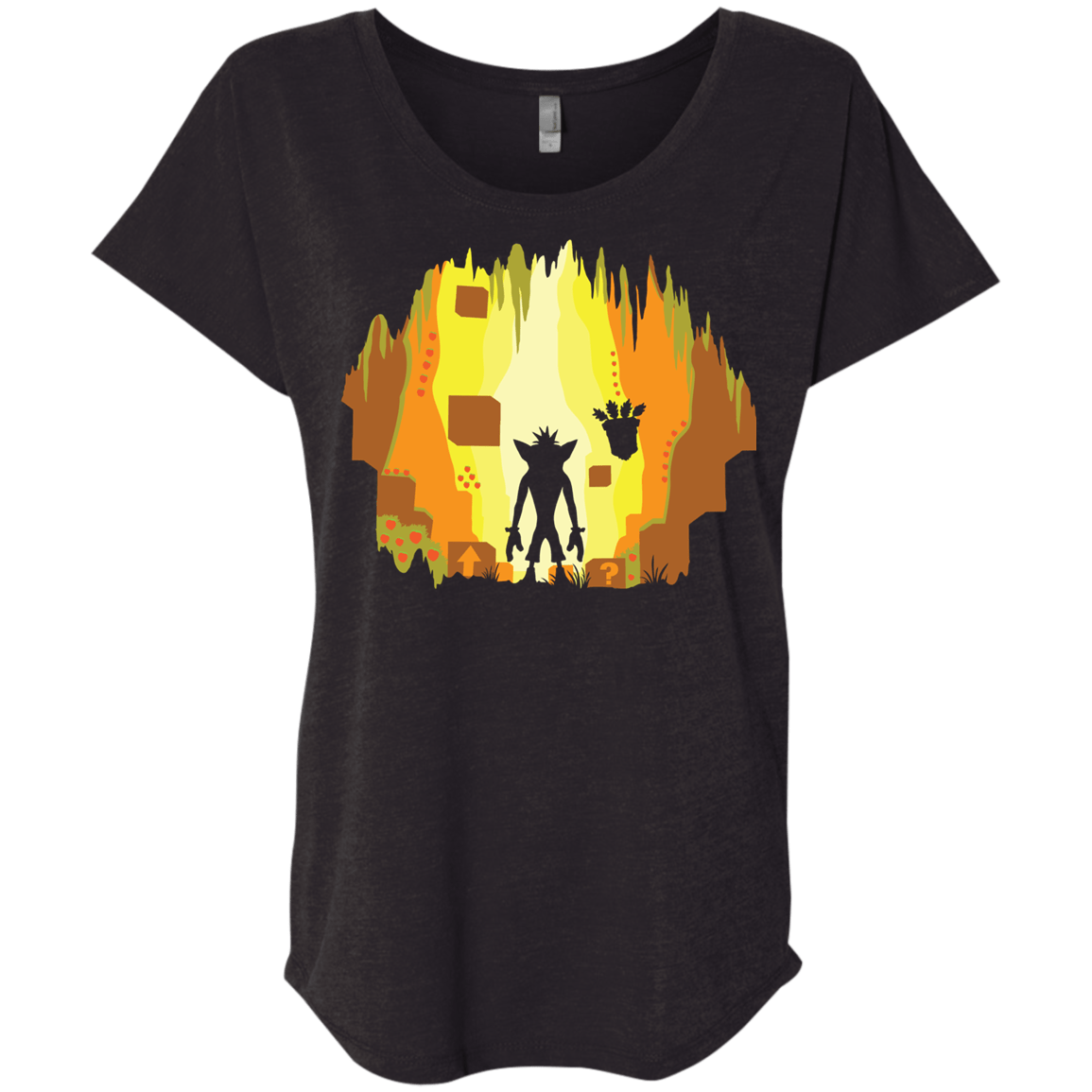 Wumpa World Triblend Dolman Sleeve