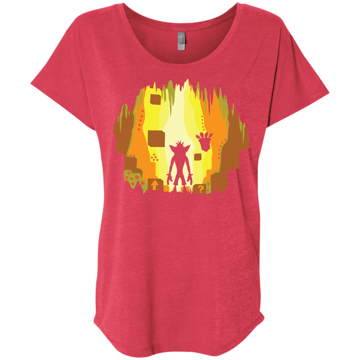 Wumpa World Triblend Dolman Sleeve